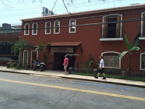 Outside at Recanto Vegetariano in Sao Paulo