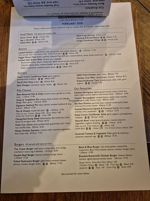 Vegan burger at Hall & Woodhouse Brewery in Blandford Forum