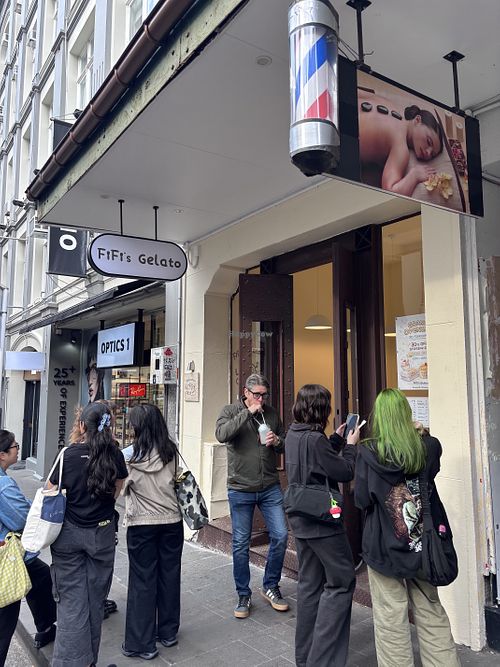 outside   at Fifi's Gelato in Auckland