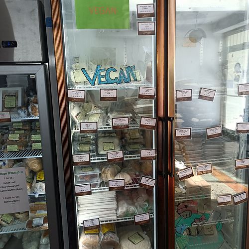 vegan freezer at Gluten Free 4 U Boronia in Boronia