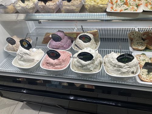 Tofu cream cheeses  at Liberty Bagels Grand Central in New York City