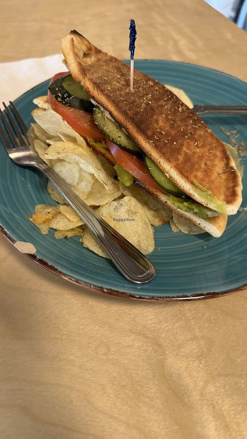 Vegan sandwich   at Village Coffee in San Diego