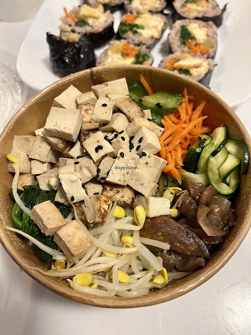 Vegan Bibimbap  at SuLee Dosirak in Toronto