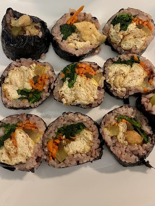 Vegan Gimbap  at SuLee Dosirak in Toronto