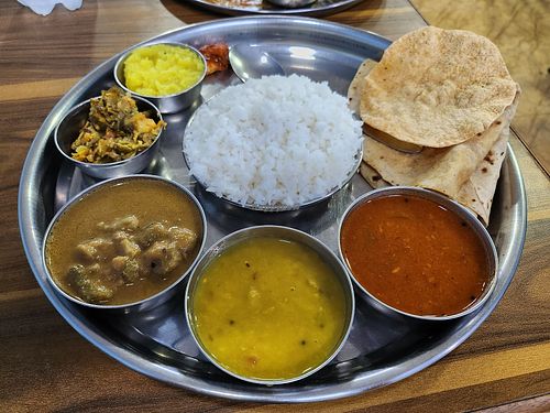 South Indian thali at Ayodhya Udupi Pure Veg Restaurant in Colva