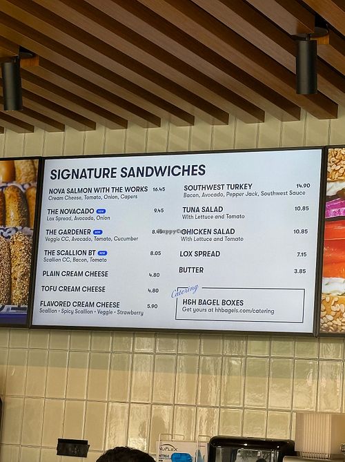Cream Cheese Menu at H&H Bagels in Boca Raton