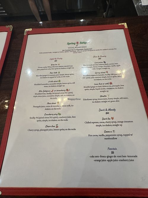 Mocktails   at Vital Garnish in Canandaigua