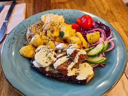 Vegan plate at PITA - Grands Boulevards in Paris