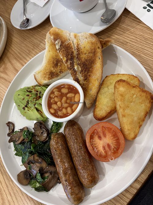 Vegan breakfast  at AM Coffee & Bakery in Nottingham