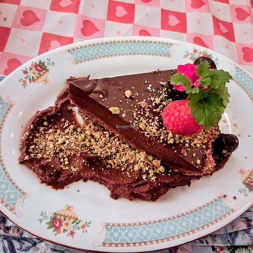 Dark chocolate ganache tart at Shanny's Kitchen in Owen Sound