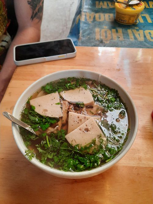 Vegan pho at Vegan Pho Mrs Rose (Phở Chay Cô Hồng) in Hanoi
