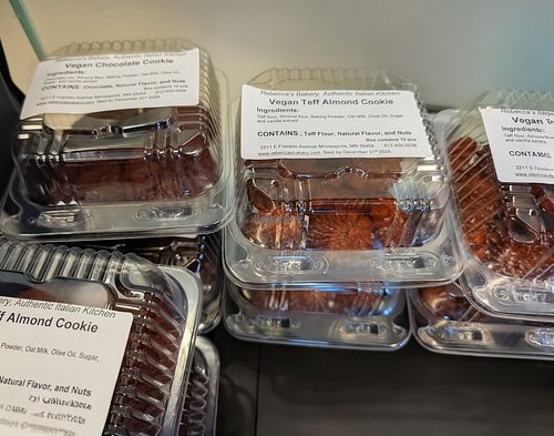 Gluten free vegan cookies at Rebecca's Bakery & Cafe in Minneapolis