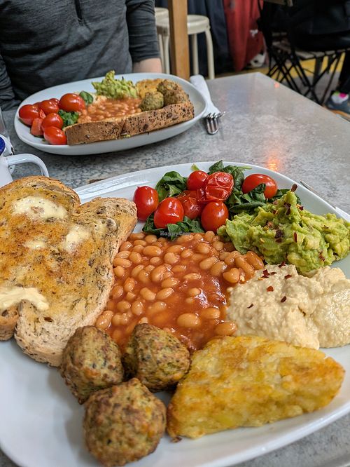 Full vegan breakfast at Ryde (Bicycle Cafe) in Liverpool