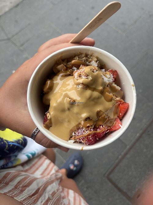Vegan coconut yogurt bowl  at Yo-Chi in Coogee