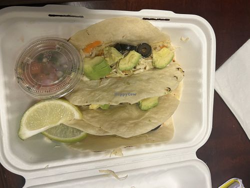 Vegetarian Tacos (vegan, no modifications necessary)   at TallGrass Bar and Grill in Harrison