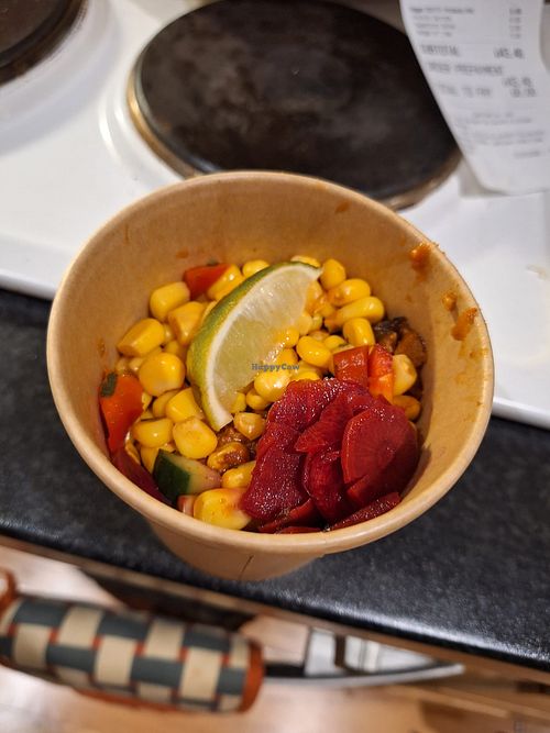 Vegan protein pot at Tortilla Leeds Bond Street in Leeds