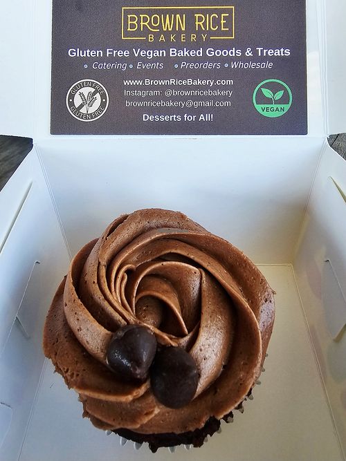 You can never go wrong with chocolate on chocolate at Brown Rice Bakery in Sacramento