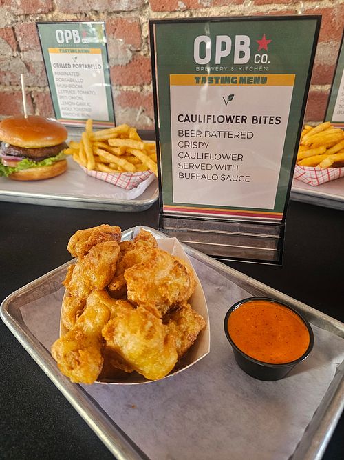 Vegan options at Oak Park Brewing Co. in Sacramento