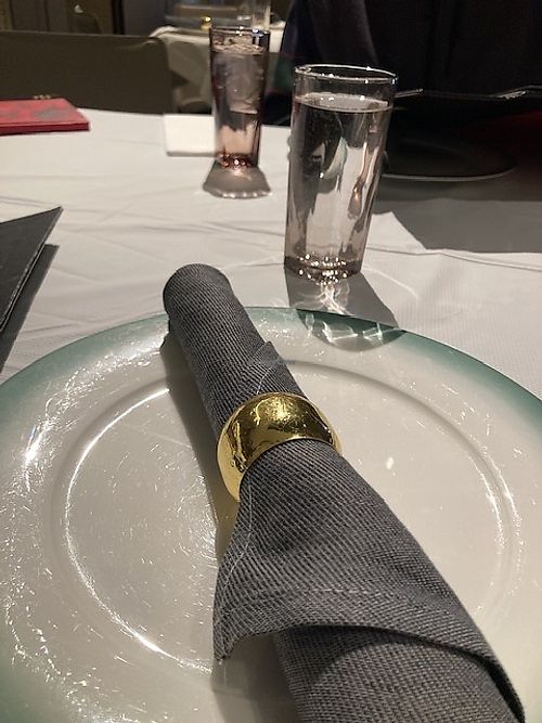 Table setting at Lao Sze Chuan in Orange