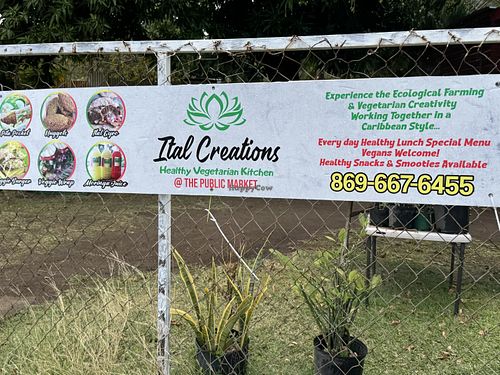   at Ital Creations Restaurant at Bliss Farms in Brumaire
