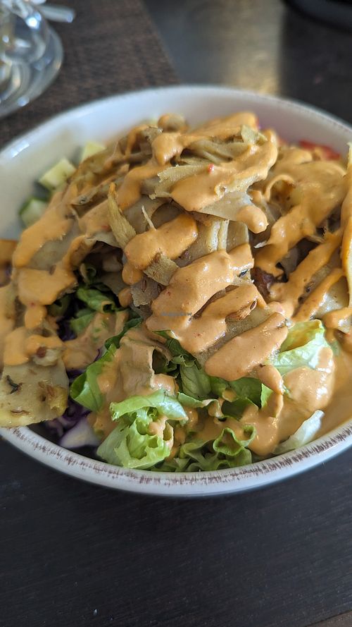 Kebab bowl and salad at Seedling in Krabi