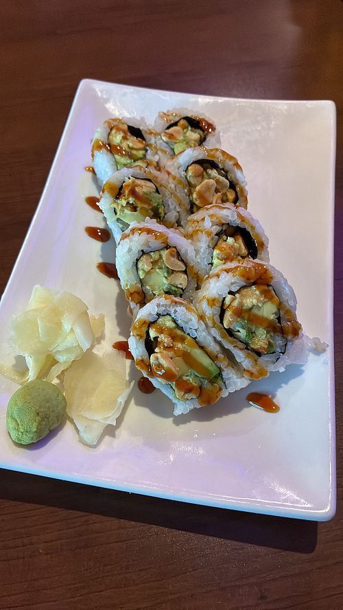 Peanut avocado roll  at Komo Yaki in Mobile