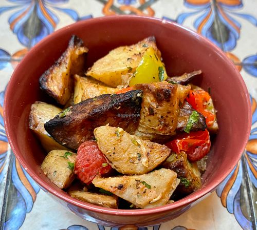 Roasted potatoes  at The Collective by Market Cafe in Dubai