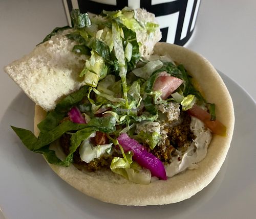 Falafel sandwich  at Falafil Al Rabiah Al Khadra - Al Barsha in Dubai