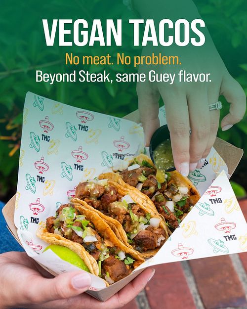 Vegan tacos at Tacos My Guey in Winter Park