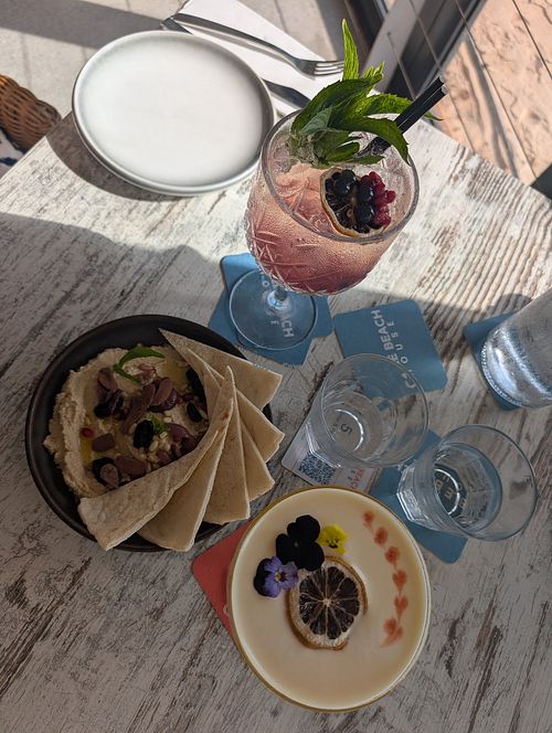 the spread at Cable Beach House in Broome