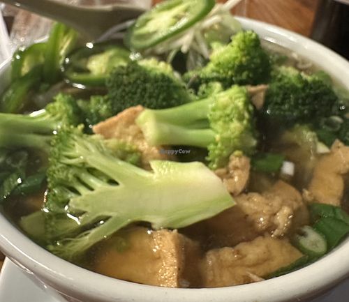 Broccoli and tofu Pho  at Ms. Saigon Pho and Grill in Keller