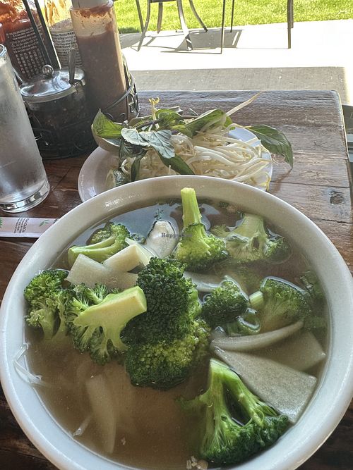 This is the smaller size Pho  at Ms. Saigon Pho and Grill in Keller