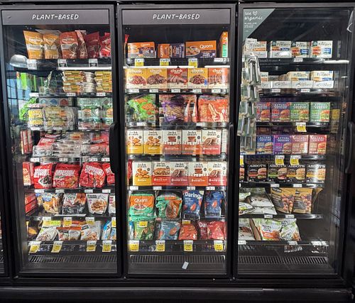 plant-based freezers!  at Fresh Thyme Market in St Louis