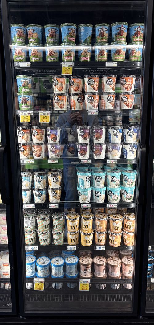 plant-based ice creams!  at Fresh Thyme Market in St Louis