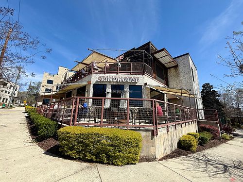 Exterior and Outdoor Seating at Grindhouse Killer Burgers in Brookhaven