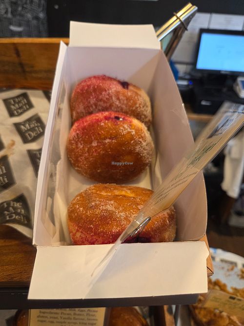 Vegan doughnuts at The Mall Deli in Bristol
