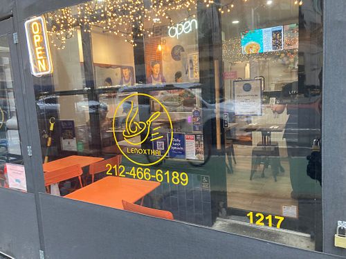 Front at Lenox Thai in New York City