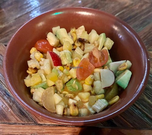 Vegan ceviche  at El Chapo's Tacos in Dubai
