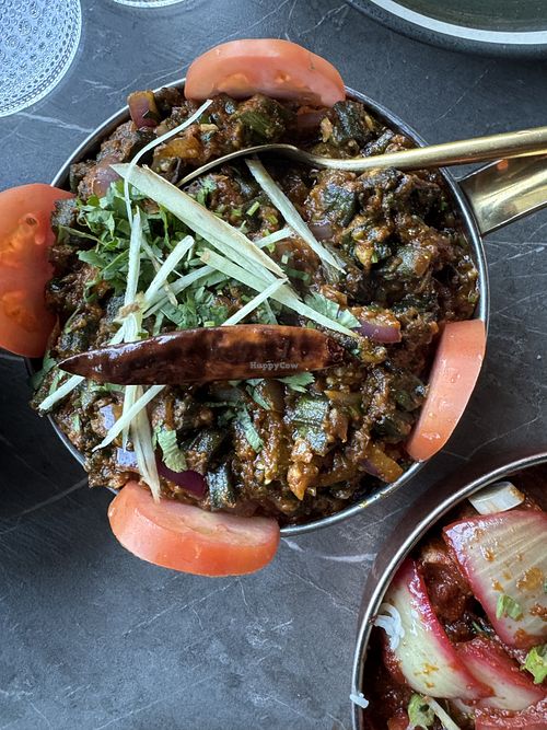 Bhindi Masala (Okra Masala )  at Badshah Bar & Indian Cuisine in Brampton