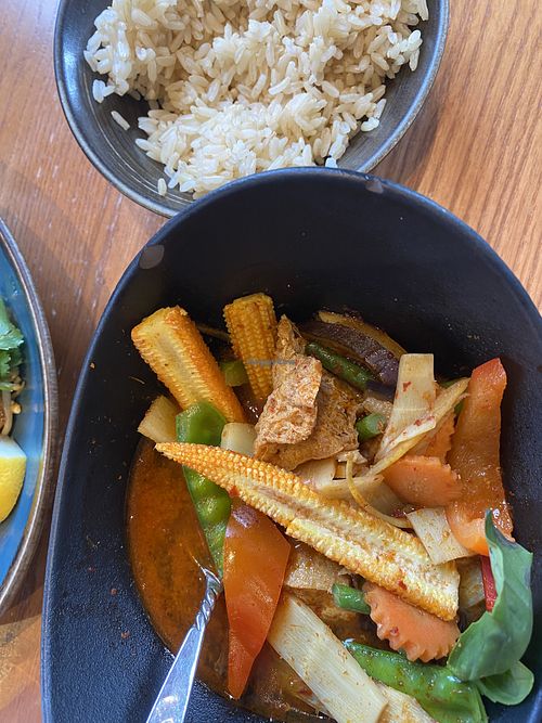 🌱Soucy Jungle Curry Vegan w/ brown rice 🌱  at Thai Sqyare Bayswater in London