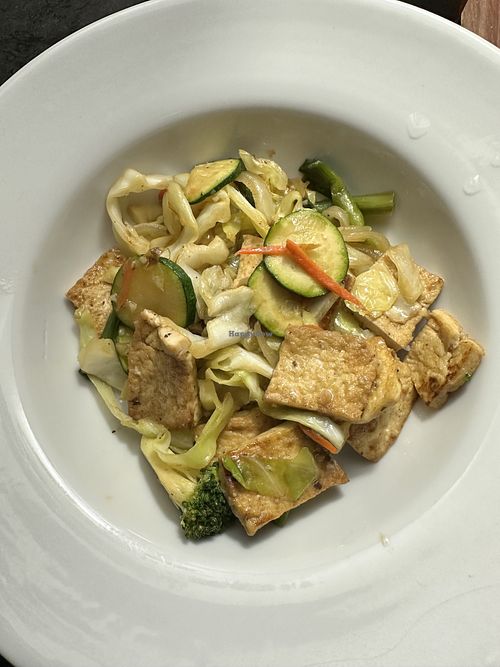Vegetable stir fry with tofu  at Suzy's Kitchen in Bremerton