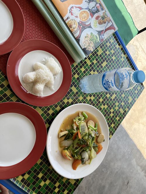 Mixed vegetables   at Aroi Restaurant in Hua Hin