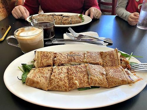 Special crepe with spinach  at V&V Delicious Crepes in Capitola