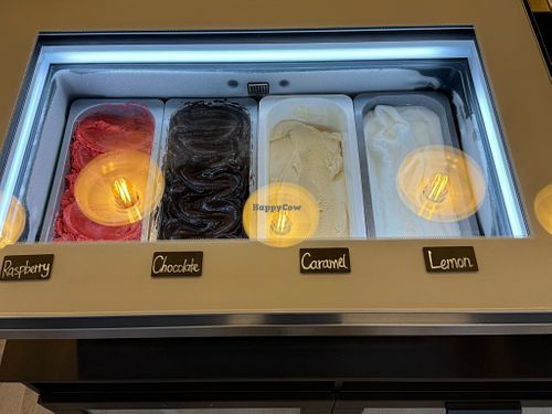 Vegan gelatos and sorbets at Asterisque Dessert Bar in Summer Hill