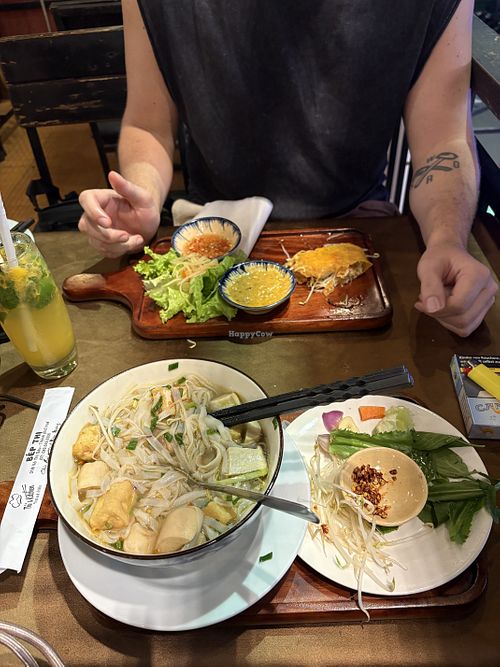 Vegan pho   at Thi's Kitchen in Hue