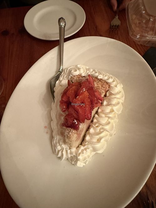 Strawberry shortcake  at Chez Nous in Schenectady