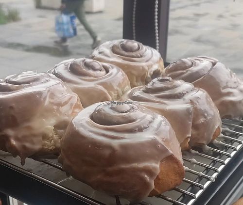 Vegan cinnamon buns at Sweet October in Edinburgh