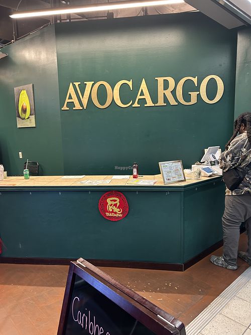 New Carribean Soul Restaurant. Clean simple restaurant and menuu  at Avocargo in Norfolk