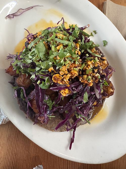Tostada without cream   at Tacubaya in Berkeley