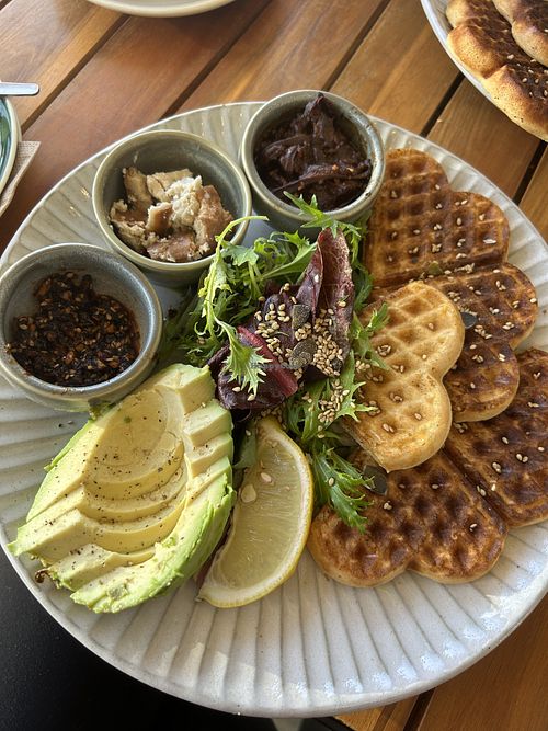 The Woodland made vegan  at Spruce & Co Cafe in Bright